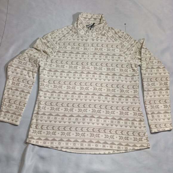 Avalanche Other - Avalanche Fleece Pullover Size XL Beige Fair Isle 1/4 Zip